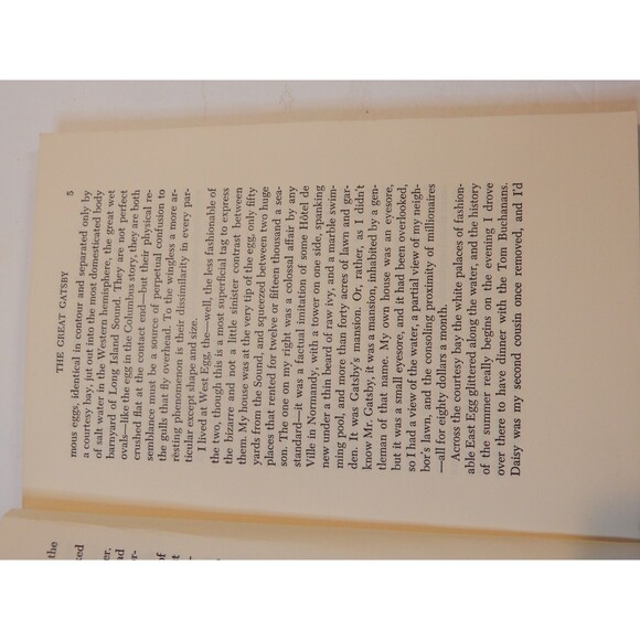 The Great Gatsby F. Scott Fitzgerald Scribner PB 1953 Vintage  V-5.72[C] - Picture 9 of 10